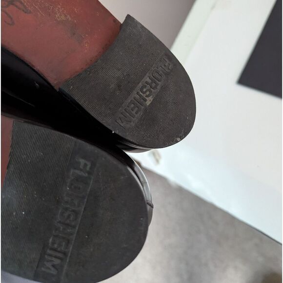 Florsheim vintage leather loafers deep burgundy tassels men 7 women 8.5 - Picture 8 of 10